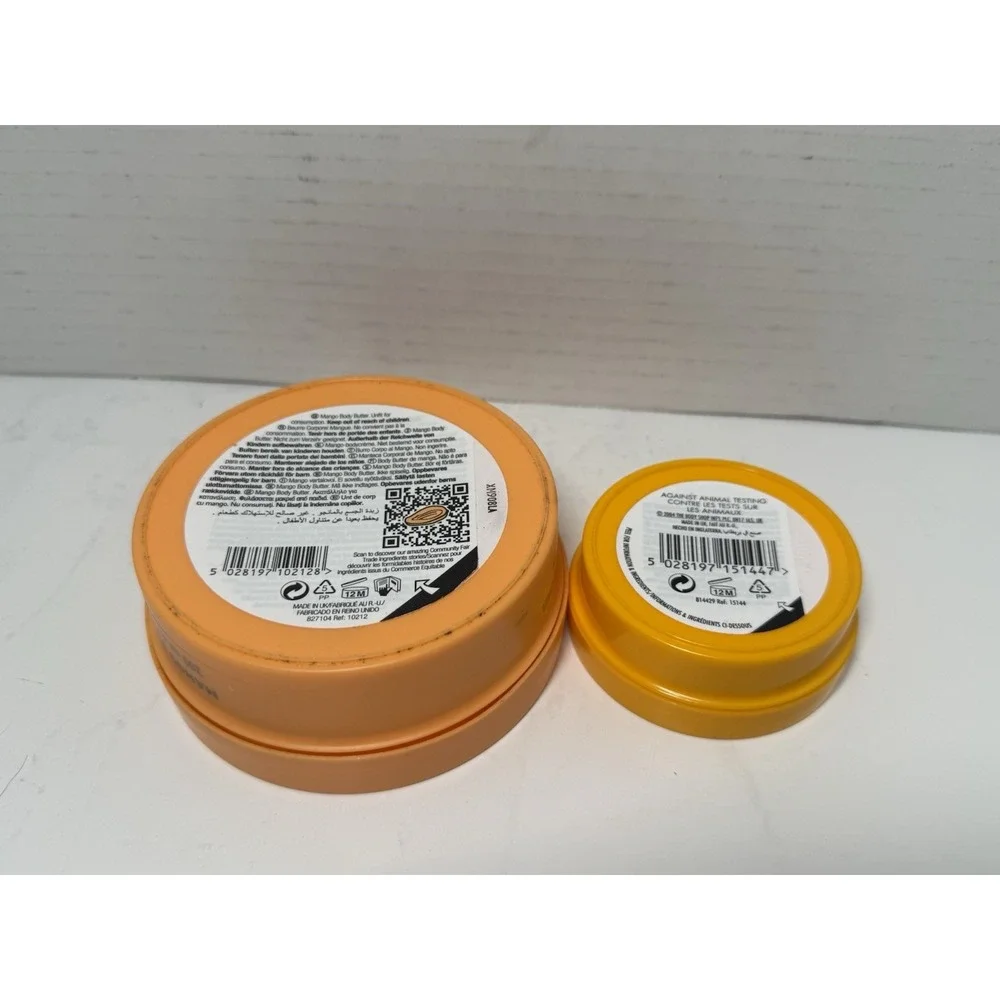 2 The Body Shop Mango Body Butter Original OLD FORMULA. 6.9oz & 1.76oz